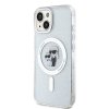 Karl Lagerfeld KLHMP15MHGKCNOT iPhone 15 Plus / 14 Plus 6.7 transparent hardcase Karl&Choupette Glitter MagSafe