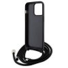Karl Lagerfeld KLHCP15XSAKCPSK iPhone 15 Pro Max 6.7 hardcase czarny/black Crossbody Saffiano Metal Pin Karl & Choupette