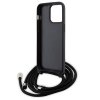 Karl Lagerfeld KLHCP15XSAKCPSK iPhone 15Pro Max 6.7 hardcase czarny/black Crossbody Saffiano Metal Pin Karl & Choupette