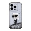 Karl Lagerfeld KLHCP15LLKKNSK iPhone 15 Pro 6.1 transparent hardcase Liquid Glitter Ikonik