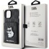 Karl Lagerfeld KLHCP15SSAKCNSCK iPhone 15 / 14 / 13 6.1 czarny/black hardcase Saffiano Cardslots and Stand Monogram Choupe