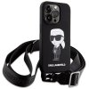 Karl Lagerfeld KLHCP15XSCBSKNK iPhone 15 Pro Max 6.7 hardcase czarny/black Crossbody Silicone Ikonik