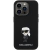Karl Lagerfeld KLHCP15LSMHKNPK iPhone 15 Pro 6.1 czarny/black Silicone Ikonik Metal Pin