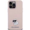 Karl Lagerfeld KLHCP15XSMHCNPP iPhone 15 Pro Max 6.7 różowy/pink Silicone Choupette Metal Pin