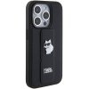 Karl Lagerfeld KLHCP15LGSACHPK iPhone 15 Pro 6.1 czarny/black hardcase Gripstand Saffiano Choupette Pins