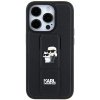 Karl Lagerfeld KLHCN61GSAKCPK iPhone 11 / Xr 6.1 czarny/black hardcase Gripstand Saffiano Karl&Choupette Pins