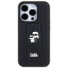 Karl Lagerfeld KLHCP13LGSAKCPK iPhone 13 Pro / 13 6.1 czarny/black hardcase Gripstand Saffiano Karl&Choupette Pins