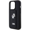Karl Lagerfeld KLHCP13XGSAKCPK iPhone 13 Pro Max 6.7 czarny/black hardcase Gripstand Saffiano Karl&Choupette Pins