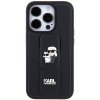 Karl Lagerfeld KLHCP14XGSAKCPK iPhone 14 Pro Max 6.7 czarny/black hardcase Gripstand Saffiano Karl&Choupette Pins