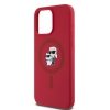 Karl Lagerfeld KLHMP15XSCMKCRHR iPhone 15 Pro Max 6.7 czerwony/red hardcase Silicone Karl & Choupette Ring MagSafe