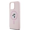 Karl Lagerfeld KLHMP15XSCMKCRHP iPhone 15 Pro Max 6.7 różowy/pink hardcase Silicone Karl & Choupette Ring MagSafe