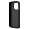 Karl Lagerfeld KLHMP15XPKHPORPK iPhone 15 Pro Max 6.7 hardcase czarny/black Leather Monogram Metal Logo MagSafe