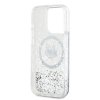 Karl Lagerfeld KLHMP15XLGCHSGH iPhone 15 Pro Max 6.7 hardcase transparent Liquid Glitter Choupette Head Magsafe