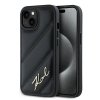 Karl Lagerfeld KLHCP15MPQDSMGK iPhone 15 Plus / 14 Plus 6.7 czarny/black hardcase Diagonal Quilted Script