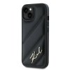 Karl Lagerfeld KLHCP15MPQDSMGK iPhone 15 Plus / 14 Plus 6.7 czarny/black hardcase Diagonal Quilted Script