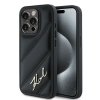 Karl Lagerfeld KLHCP15XPQDSMGK iPhone 15 Pro Max 6.7 czarny/black hardcase Diagonal Quilted Script