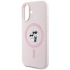 Karl Lagerfeld KLHMP16SSCMKCRHP iPhone16 6.1 różowy/pink hardcase Silicone Karl&Choupette MagSafe