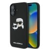 Karl Lagerfeld KLHMP16MSKCHPPLK iPhone16 Plus 6.7 czarny/black hardcase Silicone Double Heads Print MagSafe
