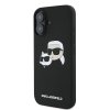 Karl Lagerfeld KLHMP16MSKCHPPLK iPhone16 Plus 6.7 czarny/black hardcase Silicone Double Heads Print MagSafe