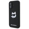 Karl Lagerfeld KLHMP16SSCHPPLK iPhone16 6.1 czarny/black hardcase Silicone Choupette Head Print MagSafe