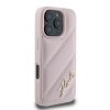 Karl Lagerfeld KLHCP16LPQDSMGP iPhone 16 Pro 6.3 różowy/pink hardcase Quilted Signature