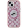 Karl Lagerfeld KLHMP15MHMCKMHP iPhone 15Plus 6.7 różowy/pink IML Monogram Karl&Choupette Head MagSafe