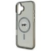 Karl Lagerfeld KLHMP16SHLSKIK iPhone16 6.1 czarny/black hardcase IML Metal Karl Head MagSafe