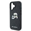 Karl Lagerfeld KLHCP16MPGKLKCPK iPhone16 Plus 6.7 czarny/black hardcase Monogram Karl&Chaoupette Head Pin
