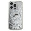 Karl Lagerfeld KLHMP16LLGKCSGH iPhone 16 Pro 6.3 hardcase transparent Liquid Glitter Karl&Choupette Head Magsafe