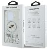 Karl Lagerfeld KLHMP16LLGKCSGH iPhone 16 Pro 6.3 hardcase transparent Liquid Glitter Karl&Choupette Head Magsafe