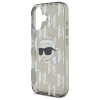 Karl Lagerfeld KLHCP16SHKLPKHK iPhone16 6.1 czarny/black hardcase IML Karl Head Electroplated