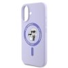 Karl Lagerfeld KLHMP16SSCMKCRHU iPhone16 6.1 fioletowy/purple hardcase Silicone Karl&Choupette Ring MagSafe
