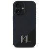 Karl Lagerfeld KLHMP16SSCMKMPCK iPhone   16 6.1 czarny/black hardcase Silicone Shadow Metal Initial MagSafe