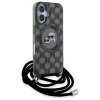 Karl Lagerfeld KLHMP16SHCKCKLCK iPhone   16 6.1 czarny/black hardcase IML Crossbody Monogram Karl & Choupette Head MagSafe