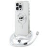 Karl Lagerfeld KLHMP16XHCCHNT iPhone 16  Pro Max 6.9 hardcase transparent IML Choupette Head & Cord Magsafe