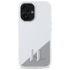 Karl Lagerfeld KLHMP16SSCMKMPCH iPhone   16 6,1 biały/white hardcase Silicone Initial Metal Logo MagSafe