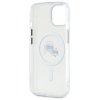 Karl Lagerfeld KLHMP14SHLSKCH iPhone 14  6.1 biały/white hardcase IML Metal Karl&Choupette Head MagSafe
