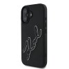Karl Lagerfeld KLHCP16S3DRKSDLK iPhone16 6.1 czarny/black hardcase 3D Rubber Signature