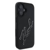 Karl Lagerfeld KLHCP16S3DRKSDLK iPhone16 6.1 czarny/black hardcase 3D Rubber Signature