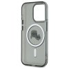 Karl Lagerfeld KLHMP15LHLSKCK iPhone 15  Pro 6.1 czarny/black hardcase IML Metal Karl&Choupette Head MagSafe