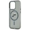 Karl Lagerfeld KLHMP15XHLSKCK iPhone 15  Pro Max 6.7 czarny/black hardcase IML Metal Karl&Choupette Head MagSafe