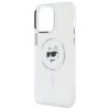 Karl Lagerfeld KLHMP13XHLSCHH iPhone 13  Pro Max 6.7 biały/white hardcase IML Metal Choupette Head MagSafe