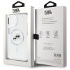 Karl Lagerfeld KLHMP15SHLSKCH iPhone 15  6.1 biały/white hardcase IML Metal Karl&Choupette Head MagSafe