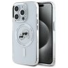 Karl Lagerfeld KLHMP15XHLSKCH iPhone 15  Pro Max 6.7 biały/white hardcase IML Metal Karl&Choupette Head MagSafe
