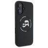 Karl Lagerfeld KLHMP16SSKCHTCK iPhone 16 6.1 czarny/black hardcase Silicone Karl&Choupette Heads MagSafe