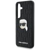 Etui Karl Lagerfeld Leather Monogram Pin Logo Karl Head do Samsung Galaxy S25+ czarny