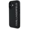 Etui Karl Lagerfeld HC 3D Rubber         Elongated Glitter do iPhone 16 czarny