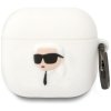Etui Karl Lagerfeld 3D Silicone NFT do   AirPods 4 biały