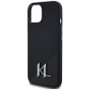 Etui Karl Lagerfeld Silicone Shadow      Metal Initial MagSafe do iPhone 15 czarny