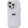 Etui Karl Lagerfeld IML Metal Karl Head  MagSafe do iPhone 15 Pro biały